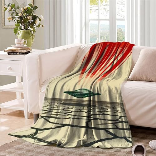 Couverture imprimée en 3D vaisseau spatial idéale pour vos soirées canapé - 4