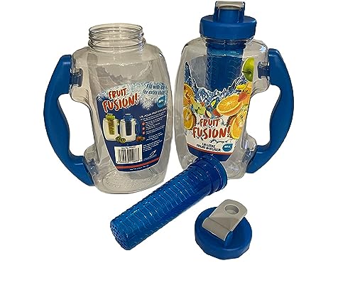 Haadi Traders Fruit Infuser Water Bottle 1.8L, for Detox Diet, Hydration, Health, Cocktails, Picnics, BBQ, Sports