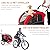 Best Choice Products 2-in-1 Pet Stroller and Trailer, Red, with Hitch, Suspension, Safety Flag, and Reflectors