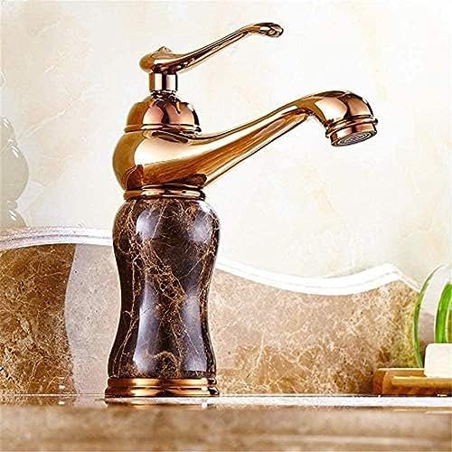 Robinet d'eau chaude et froide en marbre pour une salle de bain moderne