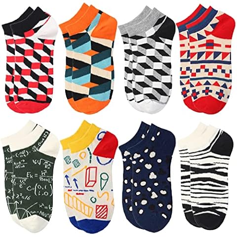 Womens Athletic Socks 8 Pairs Casual Low Cut Ankle Socks Breathable Soft for Sports Running Walking Fitness Outdoor UK Size 4 to 7 Cover