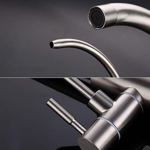 Miniatura 3 de Grifo de cocina giratorio de 360 , grifo de agua potable, doble mango, mezclador de arco alto, mezclador de lavabo, grifo de agua, purificador,