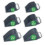 YINKE Clipper Guards Premium for Wahl Hair Clippers Trimmers with Metal Clip - 6 Extra Long...