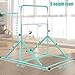 MARFULA Foldable Gymnastic Bar for Kids Ages 3-12, 9 Height Levels, 200 lbs Weight Capacity, 5 Ft Length Gymnastic Kip Bar with Mat, Gymnastic Equipment for Home and Gym Center Indoor Outdoor Use