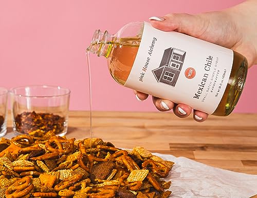 Image of Pink House Alchemy Mexican Chile Simple Syrup, 16 oz, Handcrafted | Small-Batch All-Natural Mixer for Cocktails, Coffee, Mocktails, Baking, All Holidays Gourmet Gift, Made in Arkansas U.S.A.