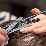 Candure Effilierschere Friseur Profi 6.5 Zoll Haarschere Friseurschere Profi Rostfreier Stahl Ausdünnschere Friseur Haarschneideschere für Kinder, Männer, Frauen und Haustiere Haarschere Ausdünnen
