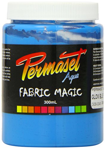 PERMASET AQUA SUPER 300ML 패브릭 인쇄 잉크 - 글로우 블루