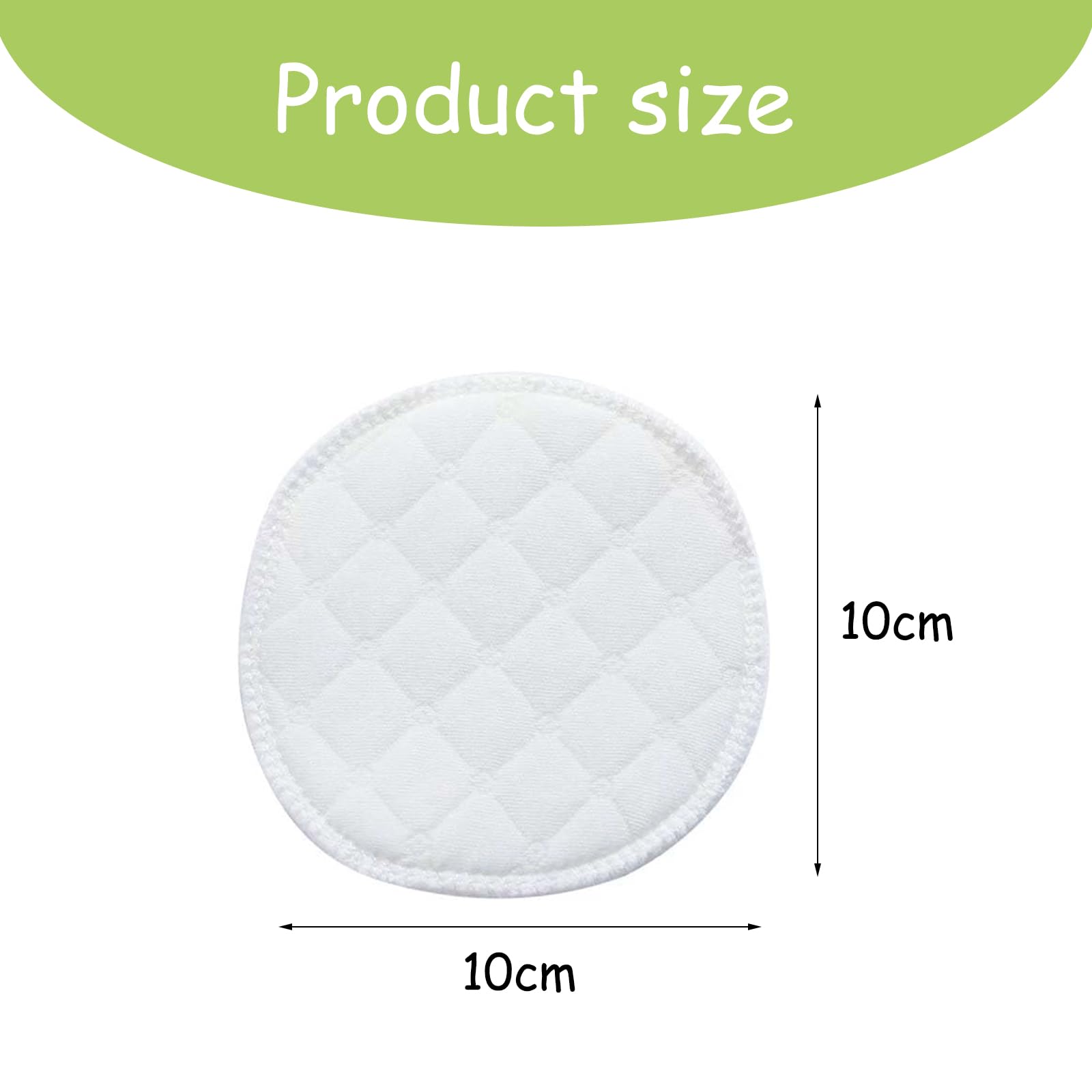 20pcs Coussinets d'Allaitement en Fibres de Bambou Organique, Lavables et Réutilisables, Hypoallergéniques et Super Absorbants, Compresses d'Allaitement