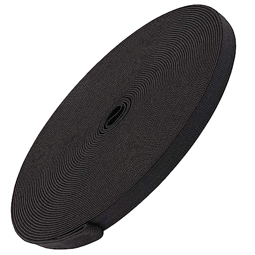 DOANTE 1 Piezas Cinchas Tapiceria,Banda de Goma para Coser Banda Elástica de 1 cm de Ancho,Cinta Elástica de Costura 10 Metros de Largo,Correa Elástica para El Hogar Manualidades de Costura DIY-Negro