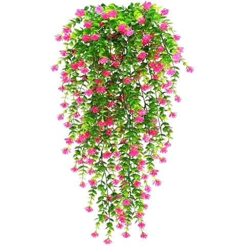 Yueshop 2PCS UV-Resistant Artificial Hanging Flowers Cover