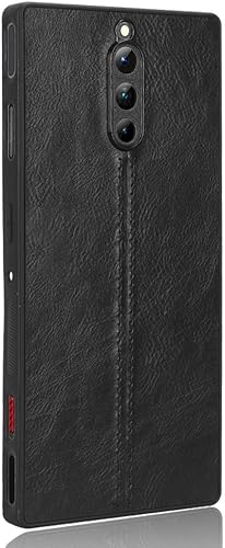 Miniatura 3 de Funda para ZTE Nubia Red Magic 8 Pro, piel sintética retro ultra delgada a prueba de golpes para ZTE Nubia Red Magic 8 Pro+ NX729J Case Negro