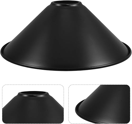Miniatura 6 de ARTIBETTER Lámpara de techo moderna con cono de metal, protector de luz de pared compatible con LED para proyectos de bricolaje