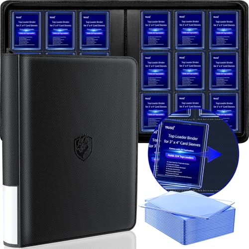 TRUGQ Toploader Binder Holds 324 Toploaders - 20...
