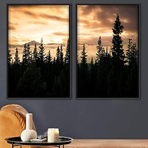 signwin 2 Piece Framed Canvas Wall Art Sunrise...