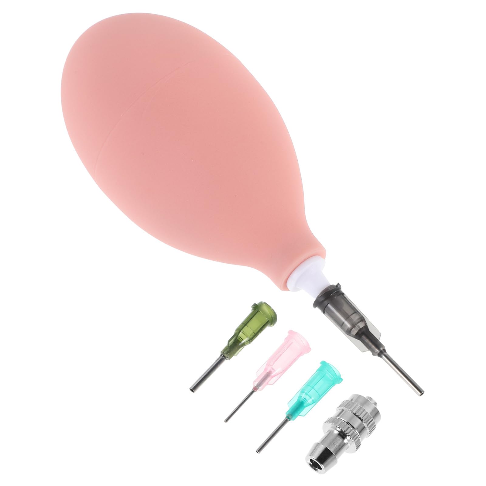 GAROZATION Ceramic Precision Pottery Applicator Tool Set with Fine Tip Slip Trailer Bottle for Clay Sculpture and Pottery Glaze, Pink Small Ball Design for Ceramic Crafts and Sculpting