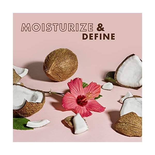 SheaMoisture Bundle Styling Cream Curly, Frizzy Hair Coconut & Hibiscus Curling Cream for Natural Hair 12oz, 8oz, Transparent