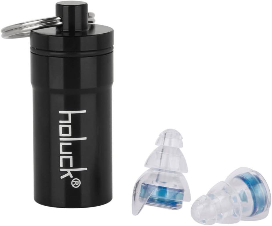 High Fidelity Earplugs for Musicians, Concerts, Motorcycles, Clubbing and More,Noise Reducing Earplugs, Ear Buds Filter Noise to Help Stop Tinnitus 1 Pair Blue