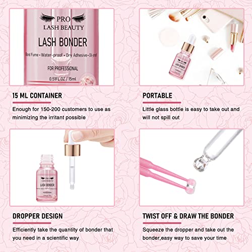 Lash Bonder for Eyelash Extensions Super Bonder Glue Accelerator Lash