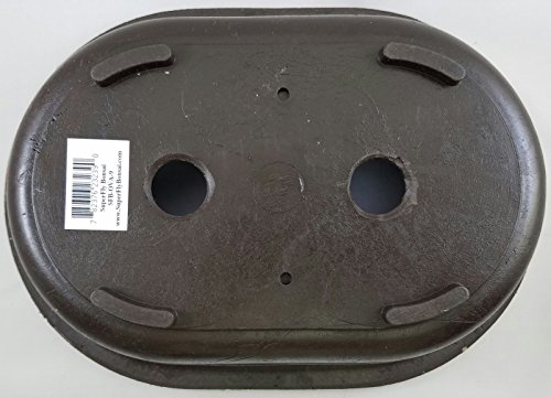 Oval Mica Bonsai Training Pot - Superior To Plastic - Won't Break From Freezing Or Dropping Like Clay, Earthenware Or Ceramic (1, Exterior Dimensions: 11 3/8 X 8 1/8 X 3 1/4) #TOP5