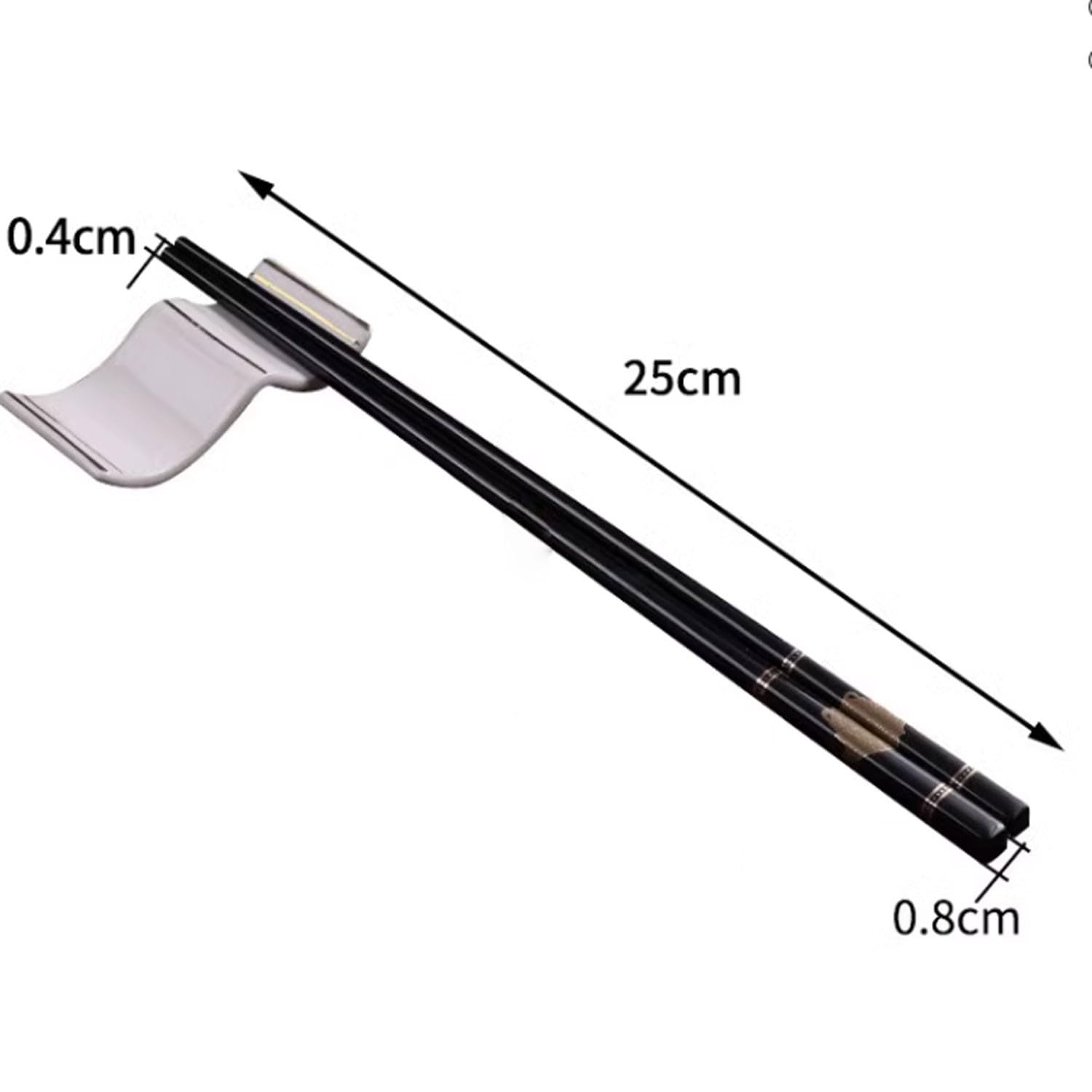 Baguettes Baguettes Baguettes réutilisables 10 Paires de Baguettes en céramique 25 cm Baguettes en Porcelaine Tendre pour la Maison(D 25cm)