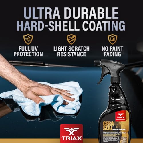 Image of TRIAX Nano Ceramic Paint Sealer & Protector - Hardshell Cera Seal Nano and Protector - Deep Reflective Shine - 100% Hydrophobic - UV Shield - Scratch Resistant (1 Gallon)