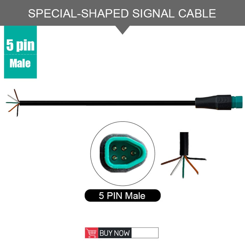 Sicherer wasserdichter Signalleitungsanschluss, E-Bike-förmiger Stecker, 2/3/4/5/6-poliges Kabel, einfache Installation (2-poliger Stecker