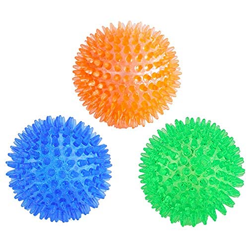 PSK PET MART Puppy Chew Toys Dog Puppy Cat Pet Led Whistle Squeaky Squeaker Chew Sound Ball Playing Toy Toys Dog Teething Dog Balls Pet Rubber Ball-3 Pcs Pack (B091MZN9VX) Amazon Price History, Amazon Price Tracker