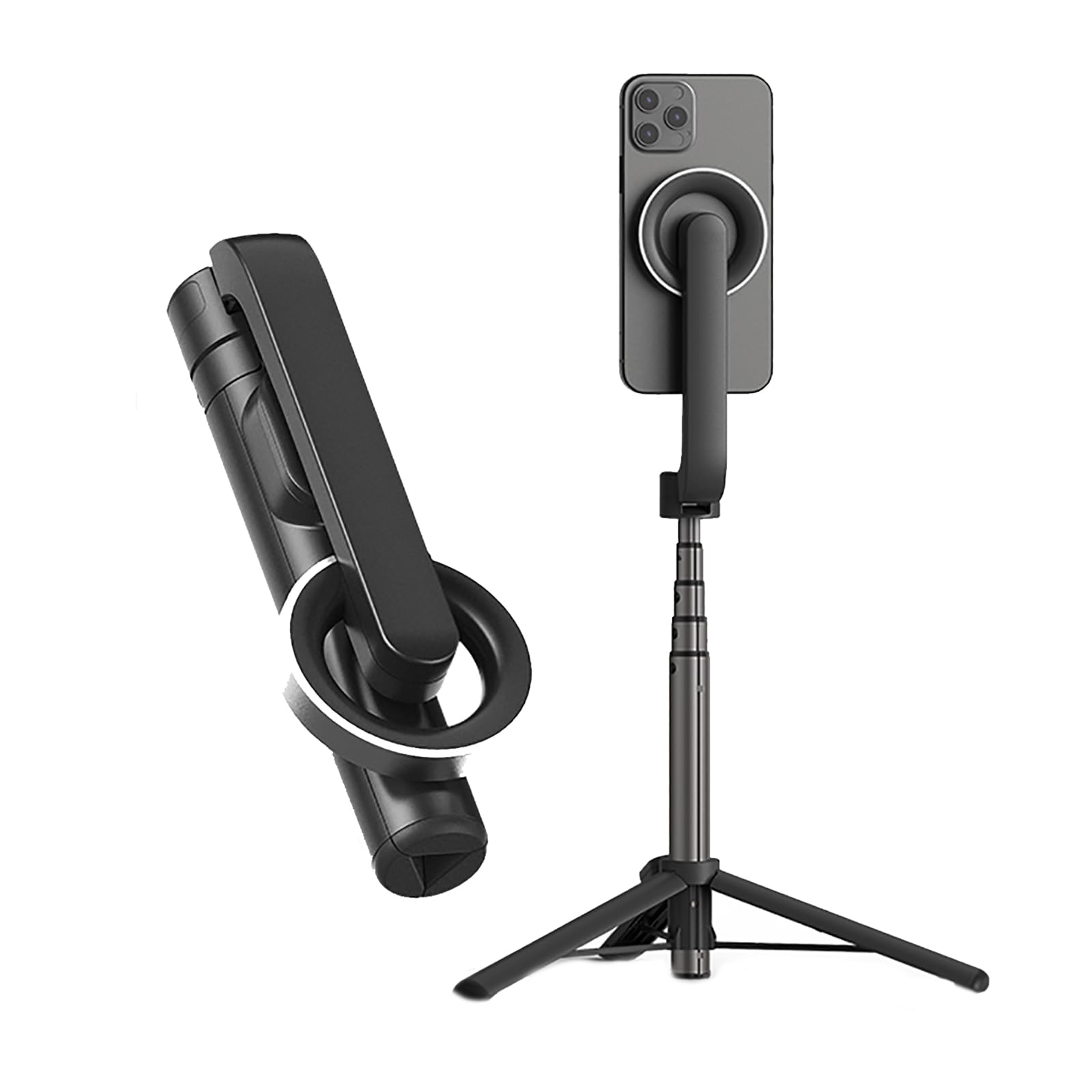 Portatile Magnetico Selfie Stick Treppiede con Telecomando Del Telefono Stand per 14 13 12 Pro Ripresa Verticale