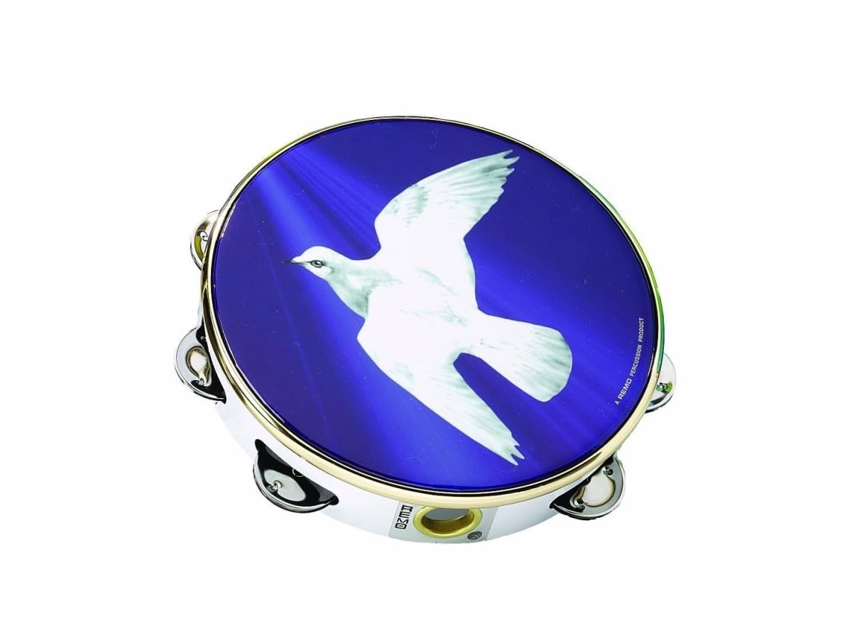 Remo TA-9108-18 Praise Tamburin – religiöse Taube, 20,3 cm