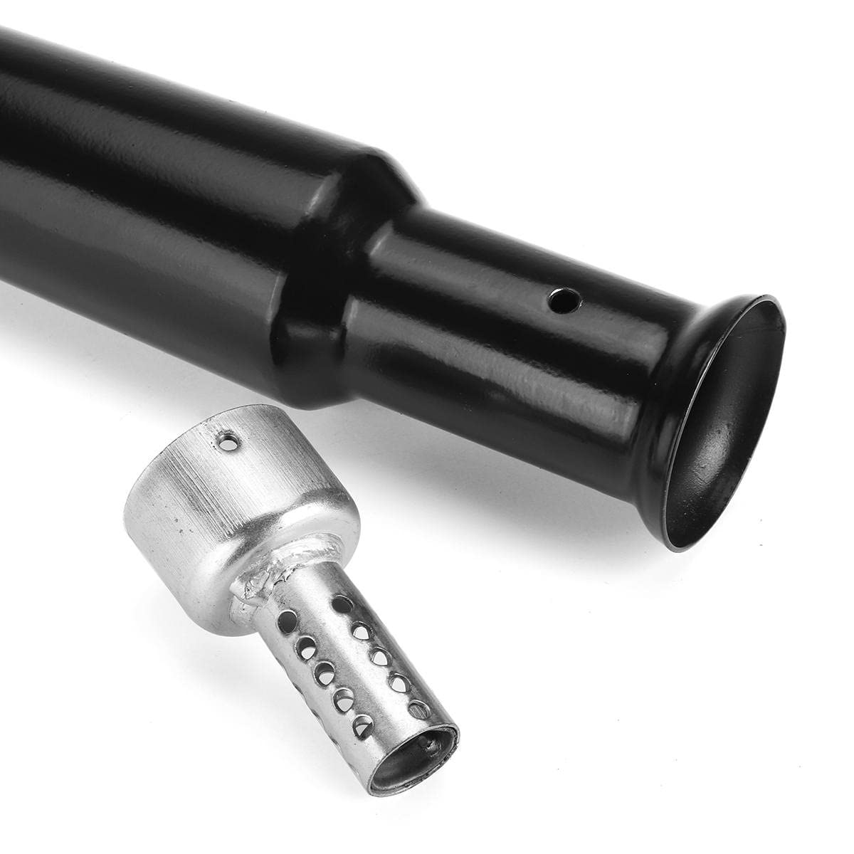 Motorrad Auspuff Schalldämpfer 540mm Für Cafe Racer & Bobber - Edelstahl Auspuffrohr