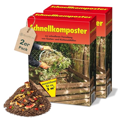 Blumixx Schnellkomposter 5 kg | Kompostbeschleuniger als Granulat | Beschleunigung des Kompostierungsprozesses | Hochwertiger Kompoststarter aus Naturstoffen | Ideal für nährstoffreiche Erde
