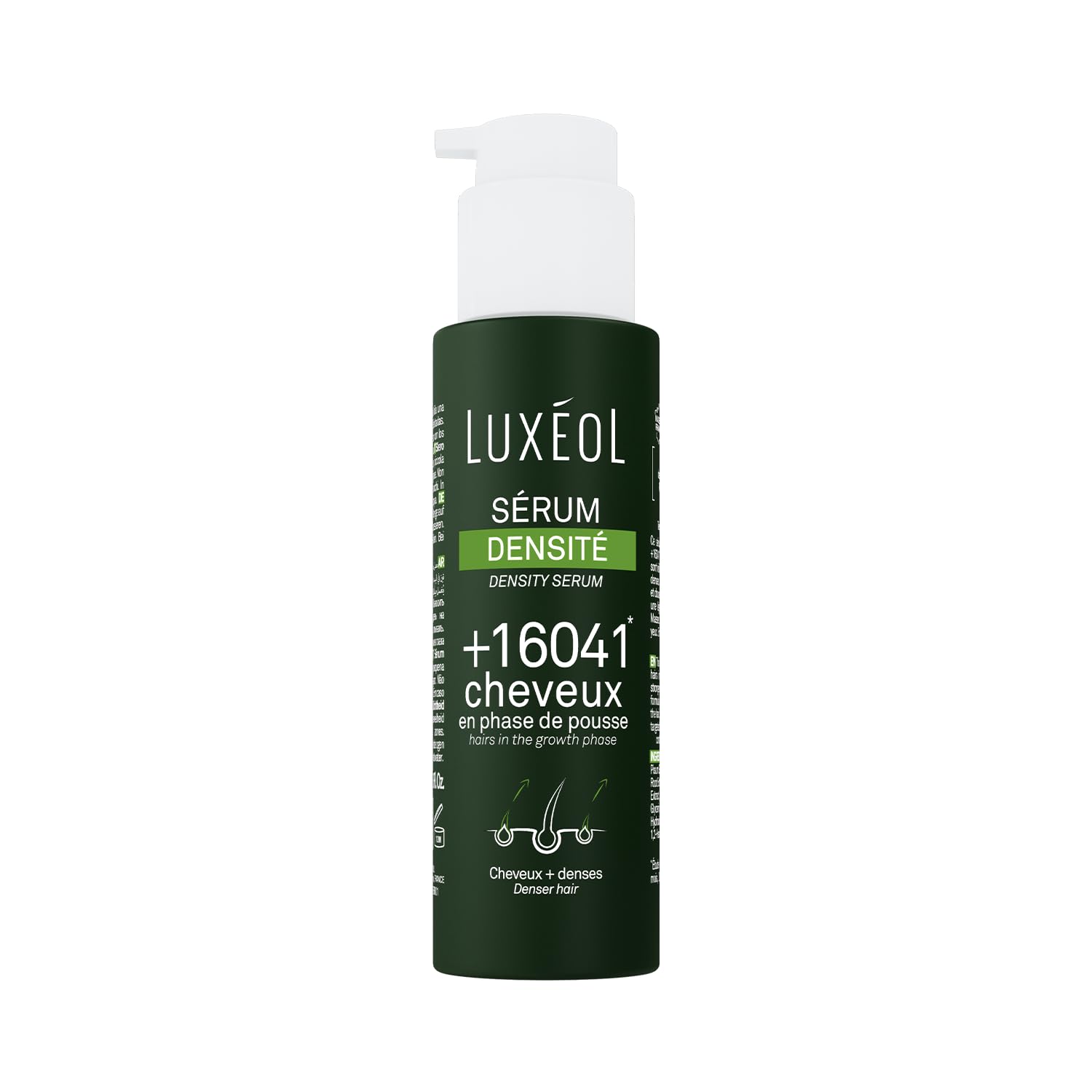 LUXEOL - Sérum Cheveux Densité - +​16 041 Cheveux En Phrase De Pousse* - Apporte Hydratation, Brillance & Douceur - 97% D'Ingrédients D'Origine Naturelle - Sans Silicones - Fabriqué en France - 100 ml