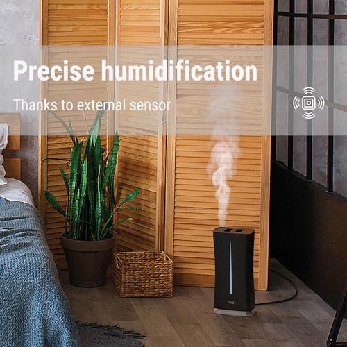 Stadler Form’s Eva Humidifier with WiFi, External Humidity Sensor, Automatic Mode, for Rooms of up to 860 sq ft, Ultrasonic Nebuliser, Dimmable LEDs, Suitable for Fragrant Oil, White by Stadler Form - Image 3