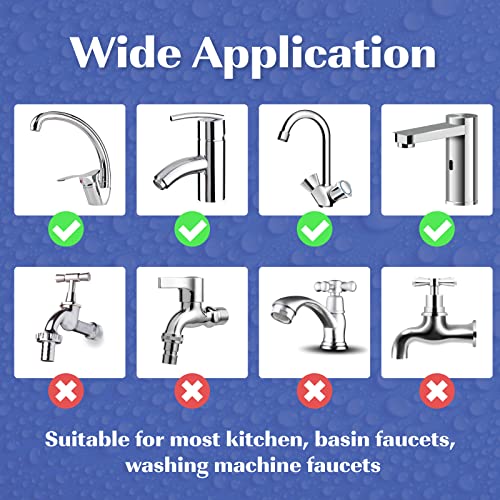 2 Pcs Faucet Extender, 1080° Large-Angle Rotating Faucet Extender Aerator, Universal Splash Filter Faucet Aerator For Bathroom & Kitchen Sink With 2 Water Outlet Modes #TOP4