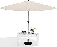 Vista 21 de SERWALL Mesa de Café para Exterior, Mesa de Patio de HDPE para Exteriores, Gris