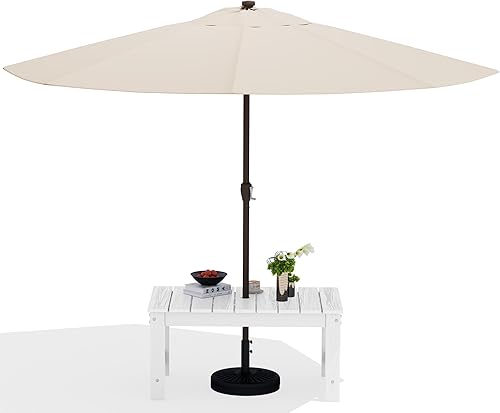 Vista 21 de SERWALL Mesa de Café para Exterior, Mesa de Patio de HDPE para Exteriores, Gris