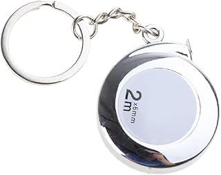 2M Tape Measure Keychain Mini Steel Tape Professional Tape Retractable Tape Measure Keychain Portable Keyring Pull Ruler Tape Measure Keychains Functional Mini Retractable Measuring Tape Keychains 2M