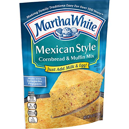 Martha White Mexican Style Cornbread and Muffin Mix, 6 Ounce (Pack of 12)