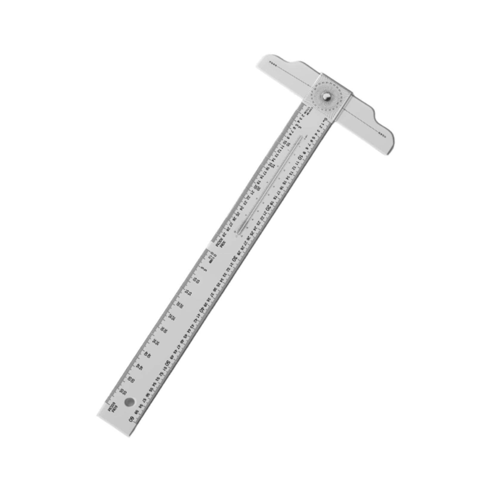 Zambuph Clear T Square Ruler 24 Inch Essential Supply For Crafting Projects Accurate Tion And Engineering Measurements Rotatable T Ruler Drawing Woodworking