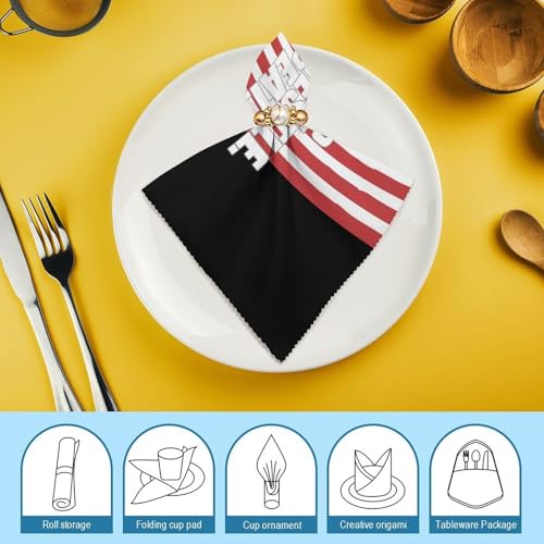 Servilletas de tela reutilizables y lavables de 45,7 cm para decoración 8