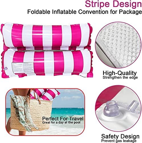 Image of MYPSWater Pool Lounge Bed Swim Chair Beach Swimming Pool Hammock Seats Portable Water Floats Bed for Swimming Pool Party Vacation Fun Rest Saddle Beach Drifter (floting Hammock for Pool, Pack of 1)