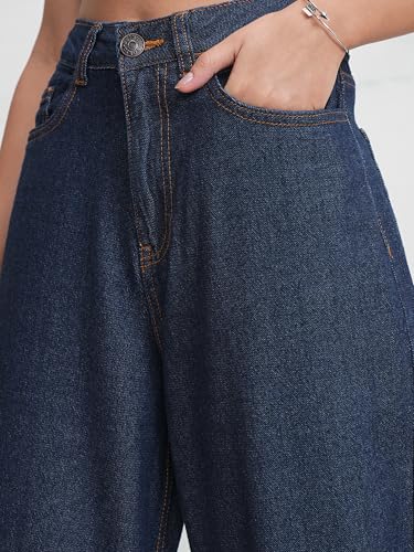 Image of Tokyo Talkies Women's Wide Leg Flared Jeans| Mid-Rise| Jeans Pant