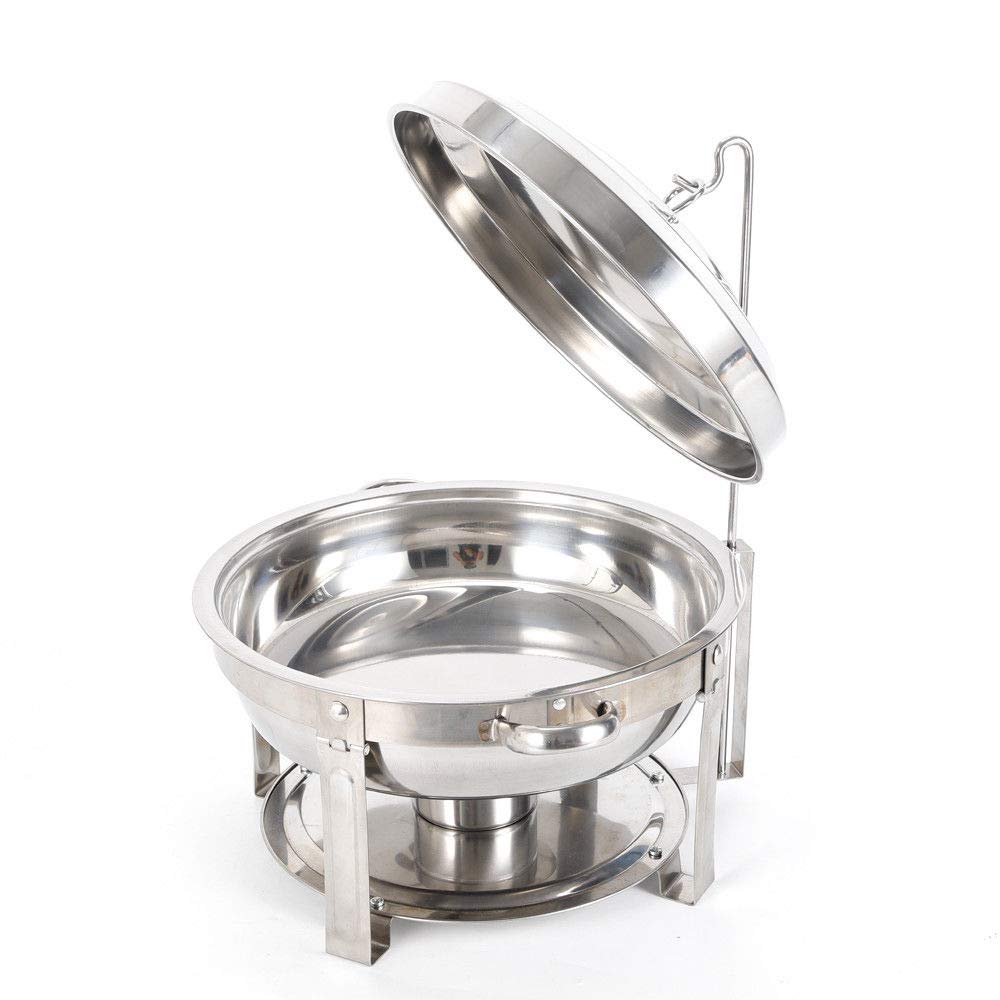 RANZIX Chafing Dish Set professionale di contenitori scaldavivande in acciaio inox per buffet, scaldavivande e catering, buffet e feste (Style 1)