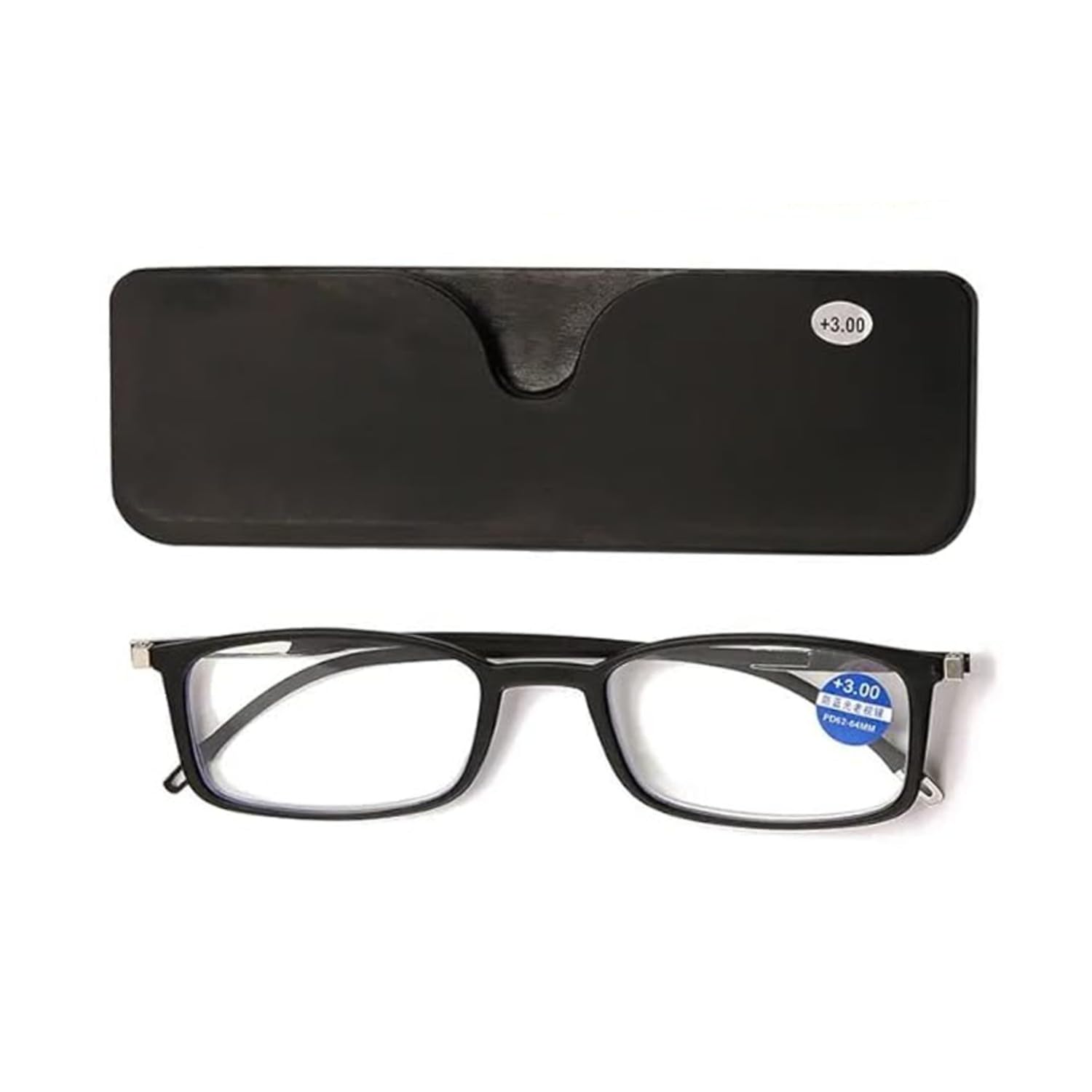 Krivety Rectangular Reading Glasses Ultra-thin Portable Reading Glasses For Men And Women,Blue Cut Lens,Antireflection & Ultra Light Weight With Pod Case Stylish Design,Silver And Black (+1) (B0D99H8CTF) Amazon Price History, Amazon Price Tracker