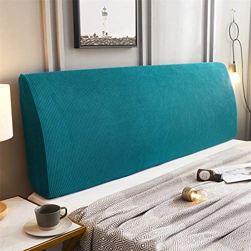 ZXDFG - Funda para cabecero de cama, almohadas de lectura gruesas, funda de respaldo de cama, extensible, antipolvo, funda de protección...