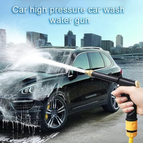 Image of High Pressure Water Spray Gun for Car & Bike Wash - Heavy-Duty Jet Nozzle for Garden Hose, Vehicle Cleaning & Outdoor Washing Tasks