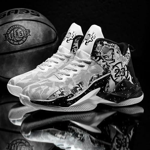 Kids Basketball Shoes High Top Youth Fashion Sneakers Girls Casual Sports Basketball Shoes Breathable Comfortable Boys Sneakers for Big Kids2