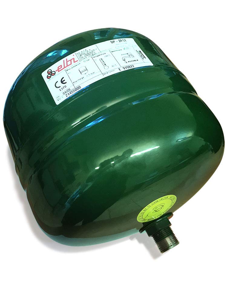 Vaso di espansione polifunzionale DP 24 a membrana fissa con guaina protettiva per acqua sanitaria o riscaldamento (24 litri)