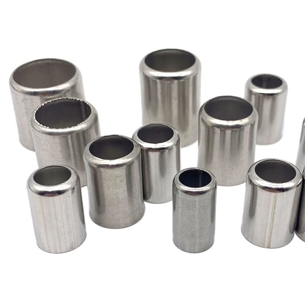 Manguitos de crimpado de manguera de acero inoxidable de alta presión, 50 conectores para unión de tubos suaves (11,5-18 mm, 16,5 mm de diámetro), conexión duradera y fiable