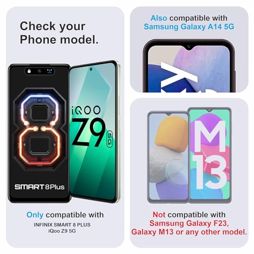 Image of Tempered Glass Screen Protector Compatible for IQOO Z9 5G with Screen Guard Edge to Edge Coverage and Easy Installation Kit, Pack of 1 (IQOO Z9 5G)